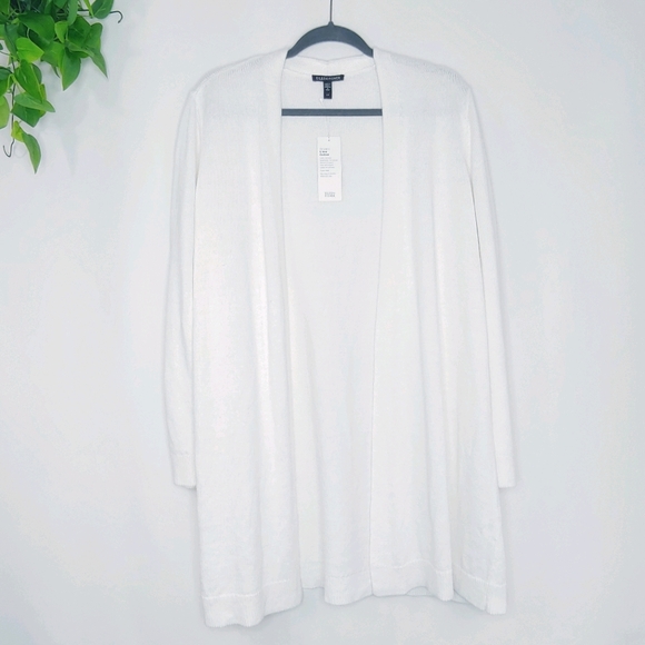 **SOLD**EILEEN FISHER Linen Cotton Cardigan LG - Picture 3 of 7